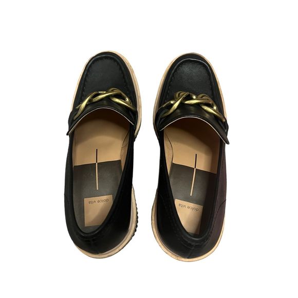 Dolce Vita Black Wedge Heels - Picture 6 of 8